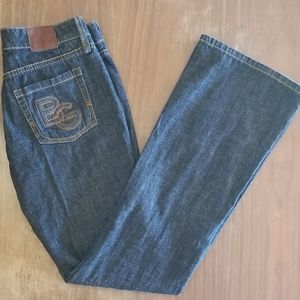 BCBGenerations Women's Flair Leg Chambray Jeans